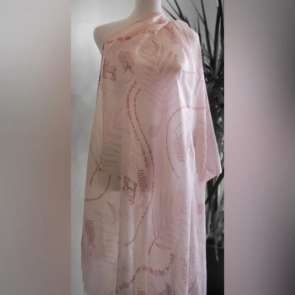 Hosanna Light Pink Prayer Scarf NWOT - Picture 3 of 5